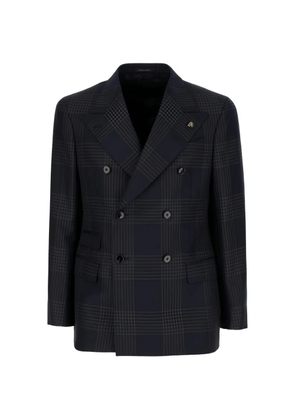 Gabriele Pasini double-breasted checked blazer - Blue