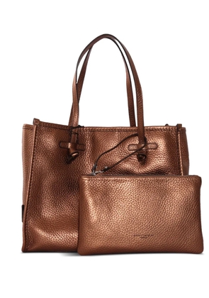 GIANNI CHIARINI Marcella knotted-detail tote bag - Brown