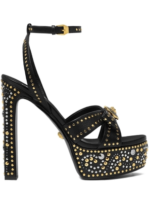 Versace 140mm La Medusa platform studded sandals - Black