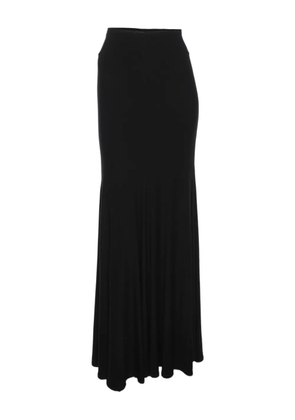 Donna Karan elastic-waistband long skirt - Black