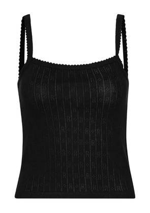 ROTATE BIRGER CHRISTENSEN pointelle top - Black