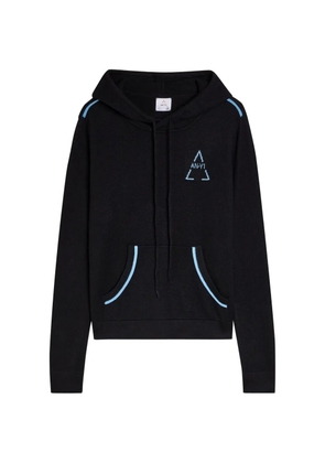 AN-Y1 kangaroo-pocket hoodie - Black