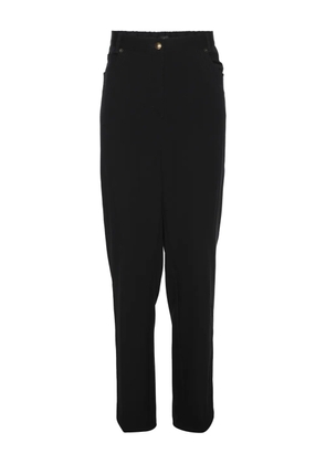 ELENA MIRO` straight-leg trousers - Black