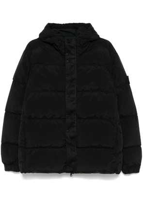 Stone Island hooded puffer jacket - Black