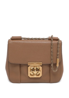 Chloé Pre-Owned Elsie turn-lock leather mini bag - Brown