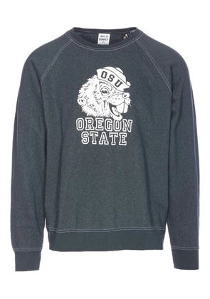 Wild Donkey oregon-print crewneck sweatshirt - Grey