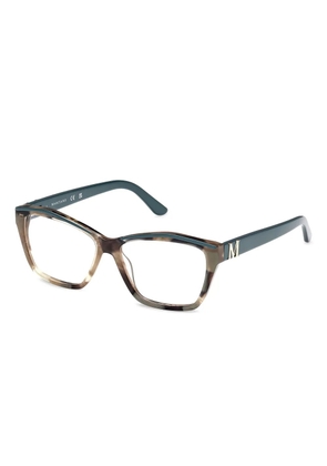 GUESS EYEWEAR tortoiseshell-effect glasses - Blue