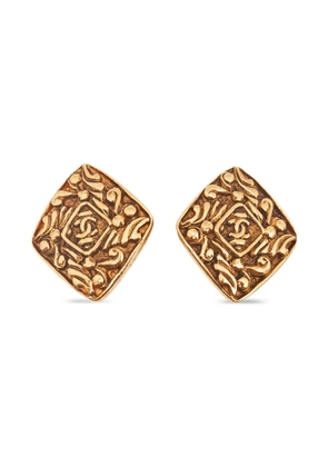 CHANEL Pre-Owned gold plate earrings