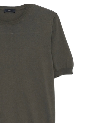 Fay round-neck T-shirt - Green