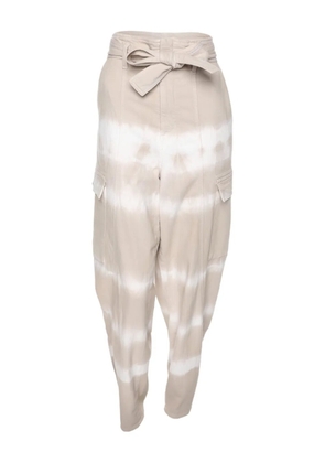 Stella McCartney Pre-Owned tie-dye belt trousers - Neutrals