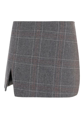 The Garment check pleated mini skirt - Grey