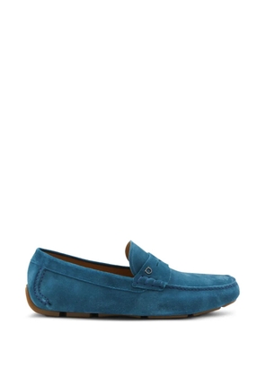 Ferragamo metal trim flat shoes - Blue