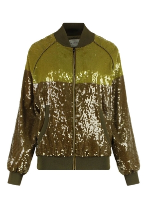 Alberta Ferretti sequin-embellished jacket - Green