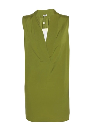 Agnona Vintage crepe sleeveless top - Green