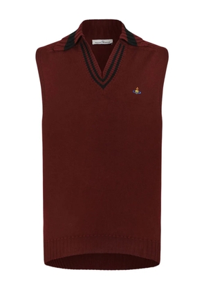 Vivienne Westwood striped sleeveless jacket - Red