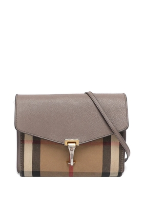Burberry Pre-Owned Macken check-pattern cross body bag - Neutrals