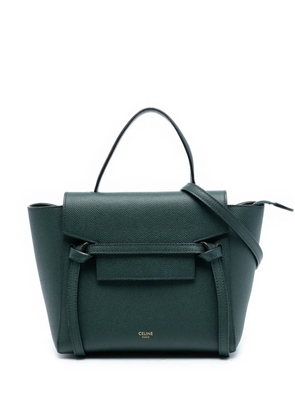 Celine Pre-Owned 2019 Nano Grained Calfskin Belt Bag satchel - Green