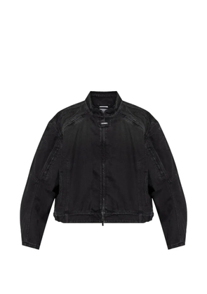 VETEMENTS zipped denim jacket - Black