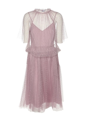 Valentino Garavani Pre-Owned dot-pattern midi skirt set - Pink