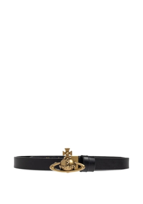 Vivienne Westwood orb buckle leather belt - Black