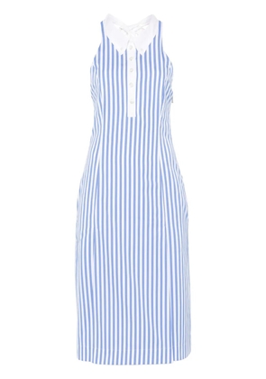 Thom Browne striped midi dress - Blue
