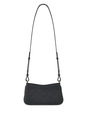 Gucci GG motif leather shoulder bag - Black