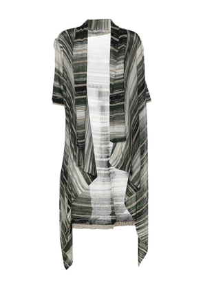 adidas by 424 striped cardigan - Neutrals