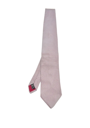 Etro Pre-Owned striped silk tie - White