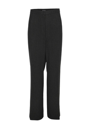 ELENA MIRO` striped trousers - Grey