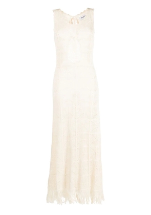 Rodebjer crochet knitted dress - Neutrals
