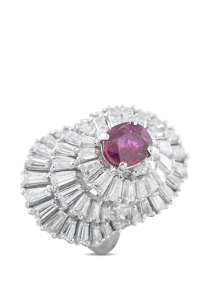 LB Exclusive ruby and diamond ring - Silver