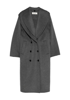 Róhe double-layered scarf coat - Grey
