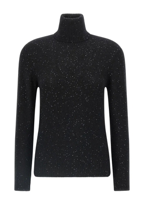 Fabiana Filippi sequin turtleneck sweater - Black
