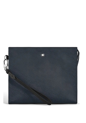Montblanc Sartorial leather square-shape clutch bag - Blue