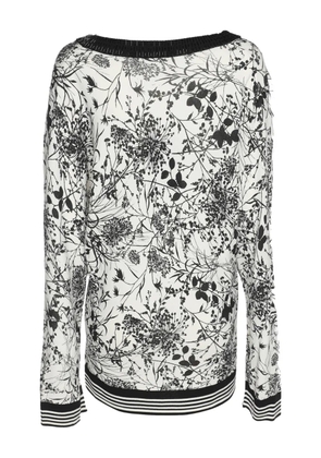 Marina Rinaldi printed knit top - White