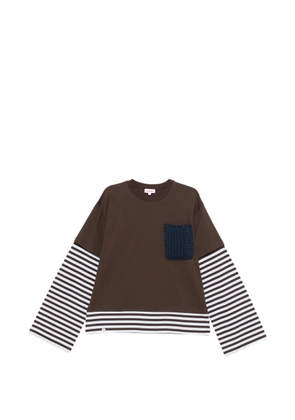 Charles Jeffrey Loverboy patch-pocket T-shirt - Brown