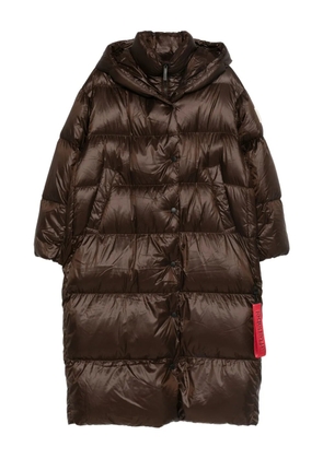AFTER LABEL Montreux hooded coat - Brown