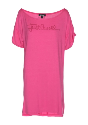 Just Cavalli logo jersey top - Pink