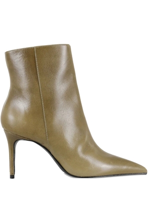 Schutz pointed-toe zip-fastening boots - Green