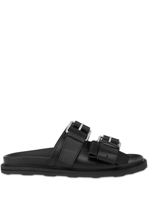 Moschino buckle-fastening sandals - Black