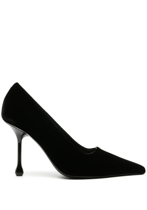 Jimmy Choo Ixia 95mm velvet pumps - Black