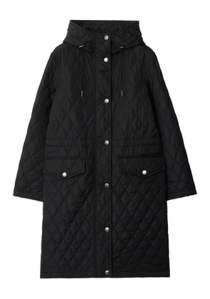 Burberry quilted parka coat - Black