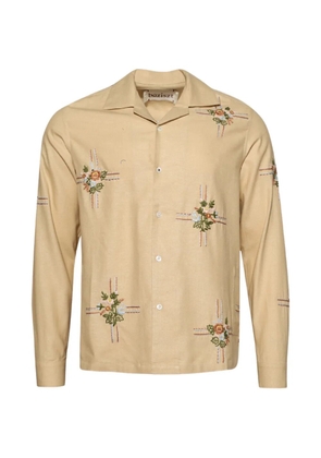 Baziszt Cabin floral embroidery shirt - Neutrals