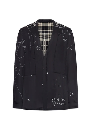 Rick Owens Larry plaid shirt - Black