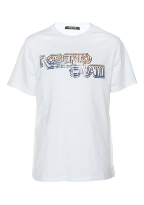 Roberto Cavalli logo-print T-shirt - White