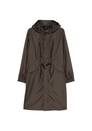 Moncler Aliso hooded zip parka - Brown