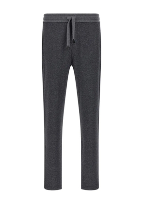 Brioni piqué elastic-waistband joggers - Grey