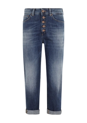 DONDUP logo-patch jeans - 800 BLU