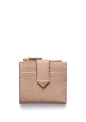 Prada small Saffiano wallet - Neutrals