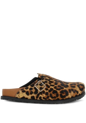 Birkenstock 1774 Boston Fur classic Leo - Brown